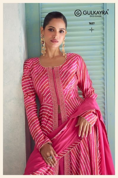 Trendy Pink Real Chinon Digital Printed Designer Suit with Embroidery For Party Designer Plazzo Salwar Suits Wholesale