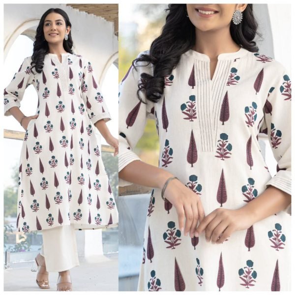 Trendy Red Poly Rayon Printed Kurti Plazzo Set at Wholesale Rate for Reseller  Printed Kurtis