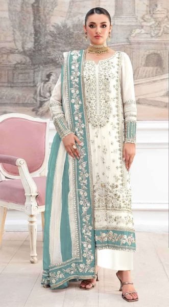 Turquoise Net Kameez Palazzo Suit for Indian Wedding & Pakistani Festival  Pakistani Suits Wholesale