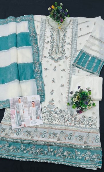 Turquoise Net Kameez Palazzo Suit for Indian Wedding & Pakistani Festival  Pakistani Suits Wholesale