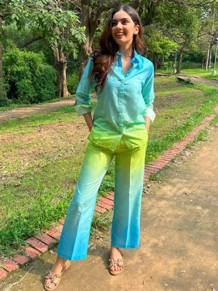 Two tone Rayon Co Ord Set CO ORD Sets
