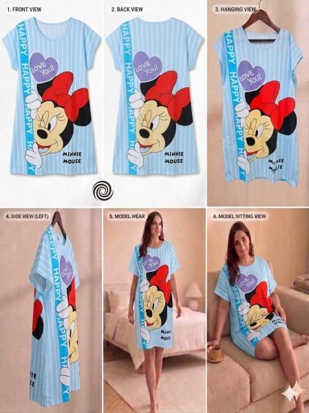 Unbeatable Sky Blue T-Shirt Nightwear Collection for Daily Comfort Wear Night Suit Wholesale