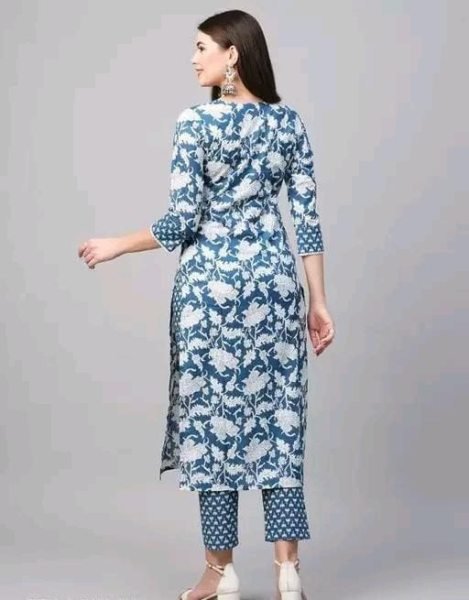 Unique Cotton Digital Print Kurti Pant Set for Daily wear  Printed Kurtis