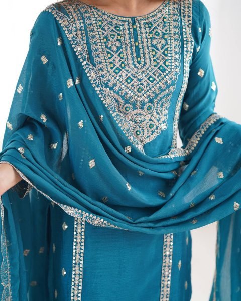 Unique Designer Fancy Heavy Embroidery Work Suits And Dupatta For Women Ready To Wear Collection