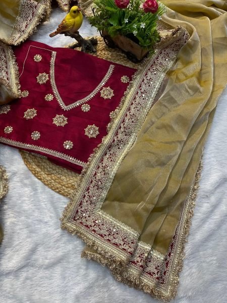 Unique Golden Mocha Silk Saree with Fancy Lace Border and Zari Dori Blouse Silk Sarees Wholesale