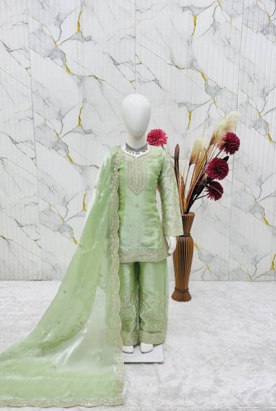 Unique Pista Comfortable Kids Ethnic Wear with Soft Inner Lining Girls Wear