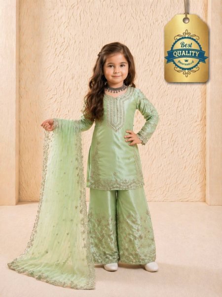 Unique Pista Comfortable Kids Ethnic Wear with Soft Inner Lining Girls Wear