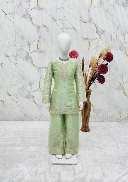 Unique Pista Comfortable Kids Ethnic Wear with Soft Inner Lining Girls Wear