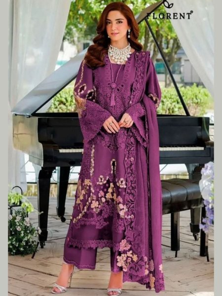 Unique Purple Unstitched Cotton Suit with Designer Dupatta For Special Occasions  Salwar Kameez