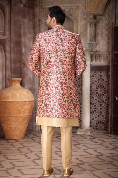 Unparalleled Red Jacket Modern Traditional Jacket Kurta Set for Wedding  Kurta Pajama Wholesale