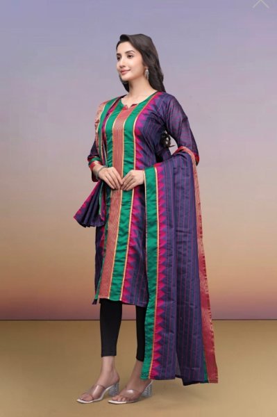 Varnixa Purple Kanchi Cotton Kurti for Festival Wear Cotton Kurtis Wholesale