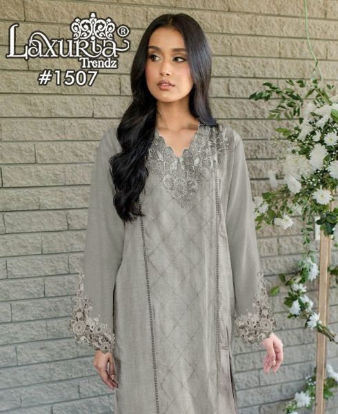 Velour Slub Embroidery Cut Work Designer Salwar Suit For Festivals Available At Royal Export Pakistani Suits Wholesale
