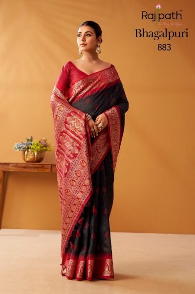 Versatile Black Modal Cotton Saree with Rich Pochampally Pallu and Border Printed Cotton Sarees Wholesale
