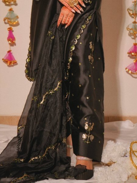 Versatile Black Premium Farshi Salwar Suit for Women Ethnic Collection Ready To Wear Collection