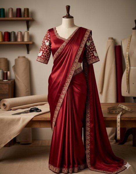 Versatile Maroon Sequence Embroidered Rangoli Saree With Unstitch Blouse Embroidery Sarees Wholesale