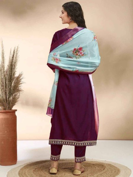 Versatile Wine Kids Kurti Set with Heavy Cotton Fabric for Festive Season Girls Wear