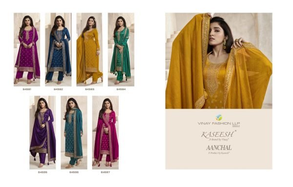 Vinay Kaseesh Aanchal Exclusive Designer Salwar Suits Designer Plazzo Salwar Suits Wholesale