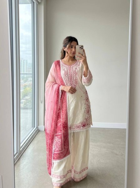 Vintage Charismatic Pink Farshi Suits With Full Sleeves And Digital Print Dupatta Ready To Wear Collection
