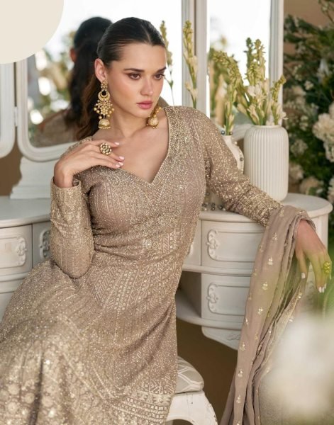 Virasat Sayuri Georgette Sharara Suit Readymade Wholesale Collection Wedding Bridal Dress Wholesale