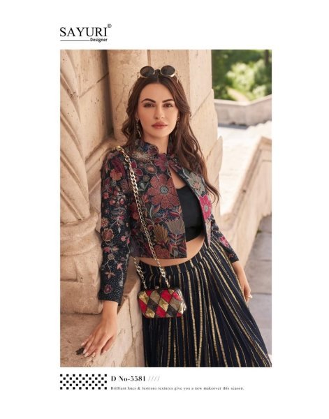 Sayuri Designer Luxe 3 Piece Designer Readymade Viscose Chinon Silk Dress  3 pcs Catalogue  Full Set Kurti