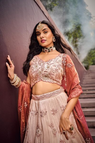 Viscose Embroidered Lehenga Choli Best Price from Surat Textile Exporter   Manufacturer Bridal Lehenga Choli