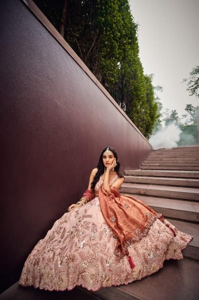 Viscose Embroidered Lehenga Choli Best Price from Surat Textile Exporter   Manufacturer Bridal Lehenga Choli