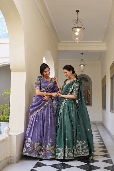  Wedding Collection gold crush beauty Lehenga Choli With Dupatta Set  Designer Lehenga Choli