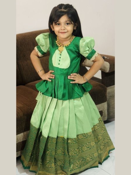 Wedding Edition Kids Lehenga Set Premium Zari Silk with Regal Vibes Kurtis