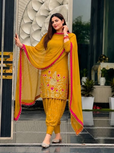 Wedding & Festive Special Embroidered Dhoti Suit Set Ready To Wear Collection