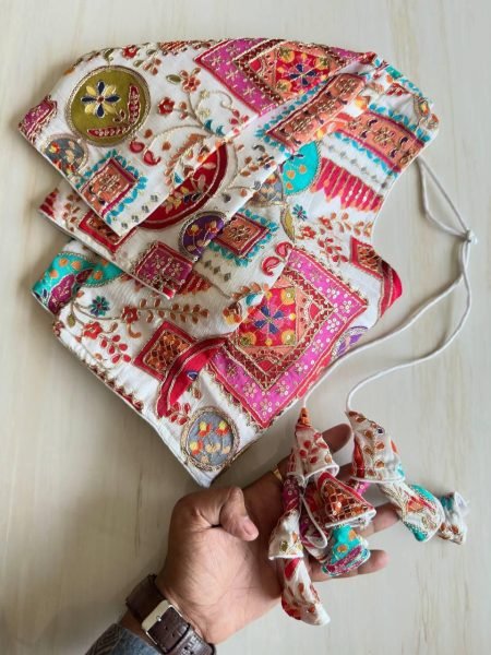 Wedding Perfect White Designer Blouse Fancy Sleeves  & Tassel Detailing Blouse Collection