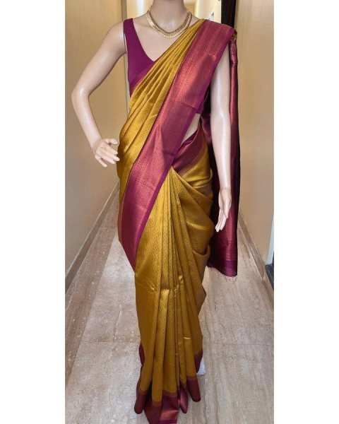 Wedding-Ready Organic Lichi Silk Sarees for Brides and Guests at wholesale rates South Indian Saree 