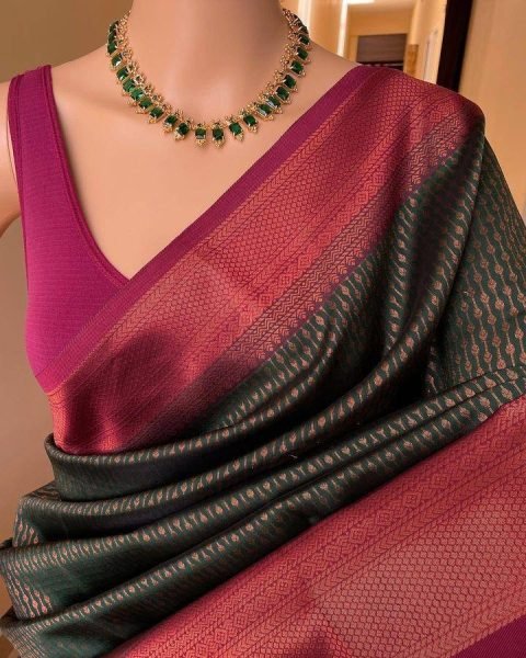 Wedding-Ready Organic Lichi Silk Sarees for Brides and Guests at wholesale rates South Indian Saree 