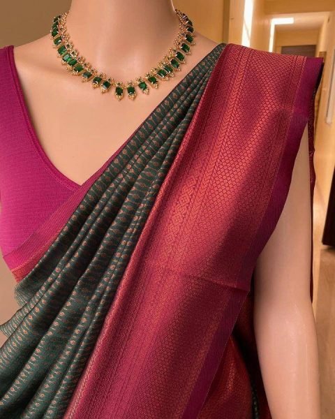 Wedding-Ready Organic Lichi Silk Sarees for Brides and Guests at wholesale rates South Indian Saree 