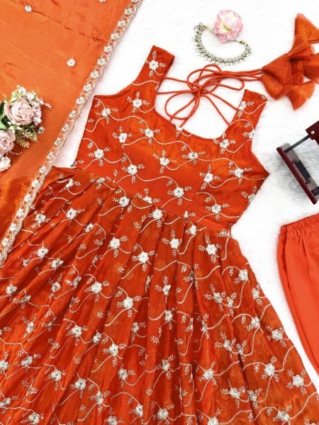 Wedding Special Anarkali Suit Set with Sequins Work for Women  Anarkali Kurtis 