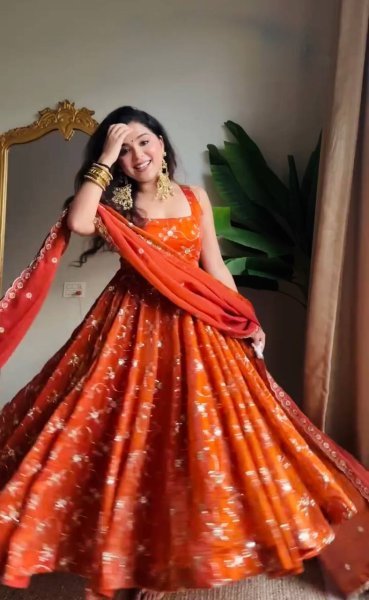 Wedding Special Anarkali Suit Set with Sequins Work for Women  Anarkali Kurtis 