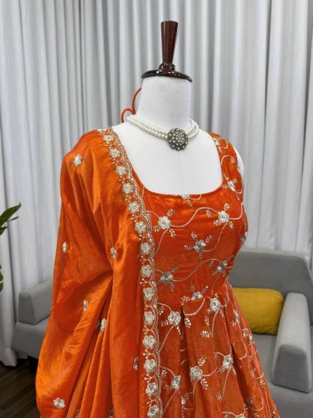 Wedding Special Anarkali Suit Set with Sequins Work for Women  Anarkali Kurtis 