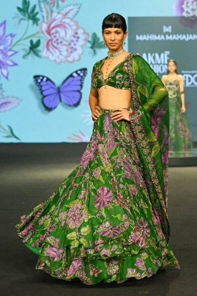 Wedding Special Green Grand Flair Lehenga with Heavy CanCan for Festive Wear Bollywood Lehenga Choli