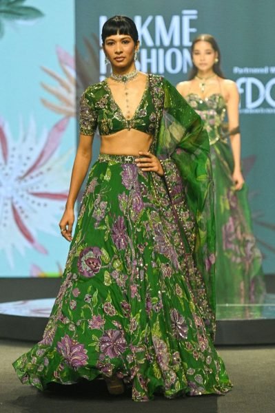 Wedding Special Green Grand Flair Lehenga with Heavy CanCan for Festive Wear Bollywood Lehenga Choli