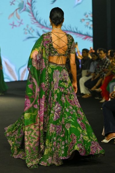 Wedding Special Green Grand Flair Lehenga with Heavy CanCan for Festive Wear Bollywood Lehenga Choli