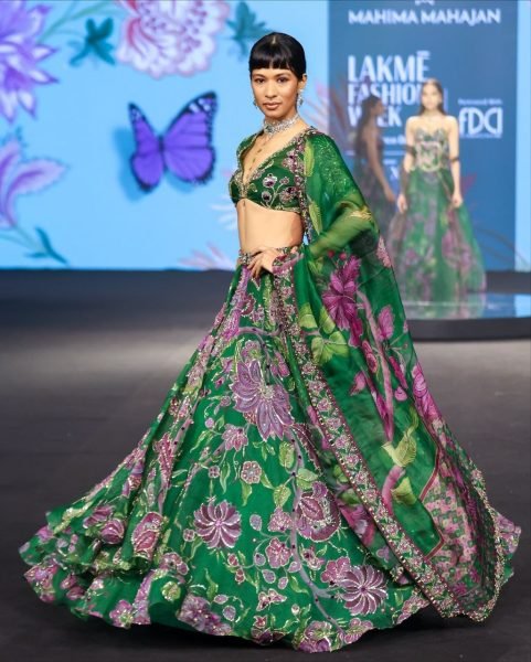 Wedding Special Green Grand Flair Lehenga with Heavy CanCan for Festive Wear Bollywood Lehenga Choli