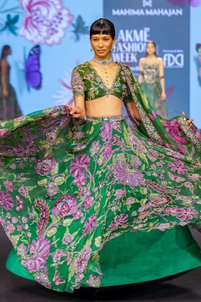 Wedding Special Green Grand Flair Lehenga with Heavy CanCan for Festive Wear Bollywood Lehenga Choli