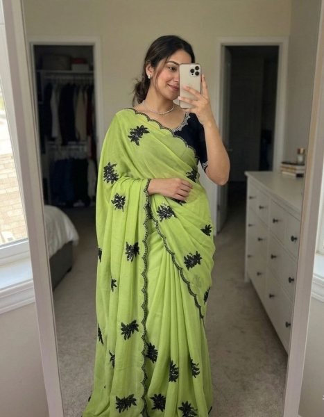 Wedding Special Green Rangoli Silk Saree with Heavy Work Blouse Silk Sarees Wholesale