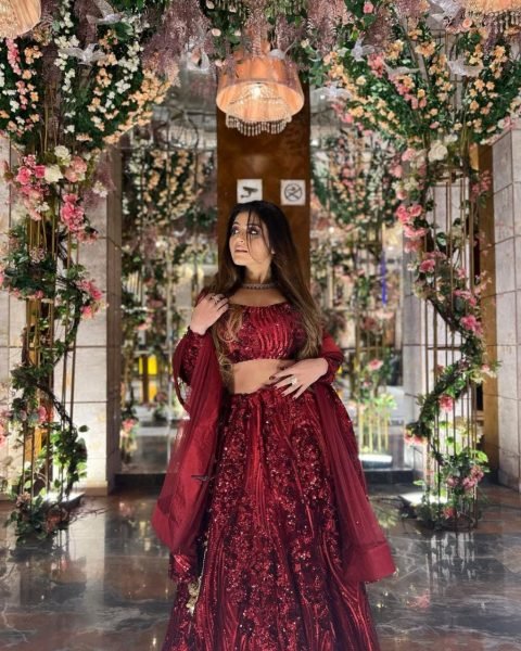 Wedding Special Red Lehenga Choli Online Intricately Embroidered Premium Net Set for Reception Wear Best Wholesale Rates Latest Designer Collection Designer Lehenga Choli