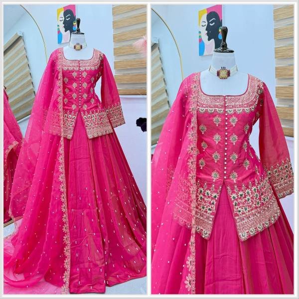 Wedding Wear Embroidered Ready to Wear Lehenga Set Outfit  Ready To Wear Collection