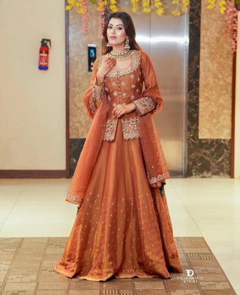Wedding Wear Embroidered Ready to Wear Lehenga Set Outfit  Ready To Wear Collection