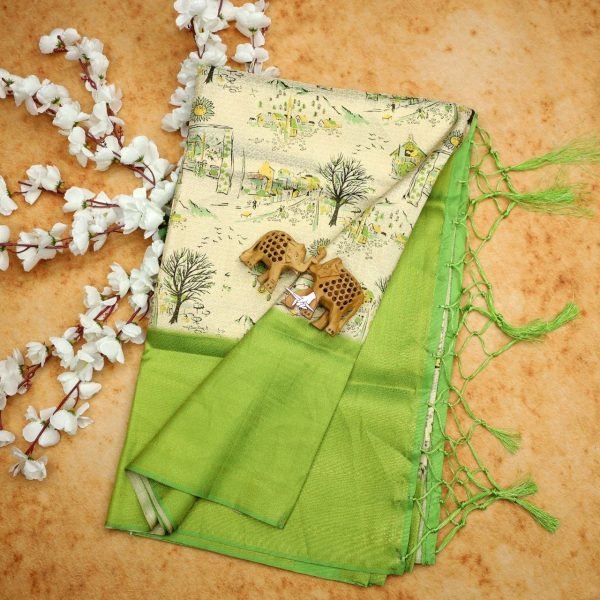 Wedding Wear Fabulous Floral Printed Silk Saree Silk Sarees Wholesale