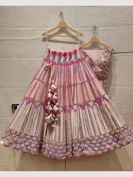 Wedding Wear Heavy Mono Silk Lehenga Choli  Designer Lehenga Choli