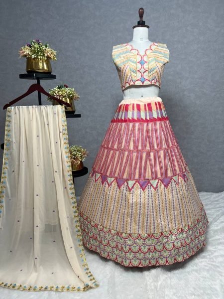 Wedding Wear Heavy Mono Silk Lehenga Choli  Designer Lehenga Choli