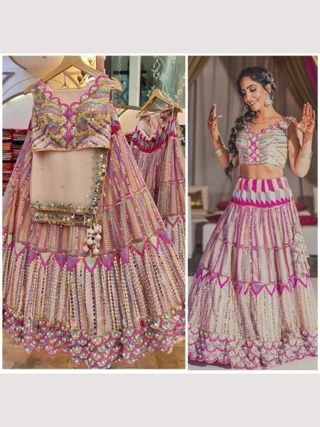 Wedding Wear Heavy Mono Silk Lehenga Choli  Designer Lehenga Choli
