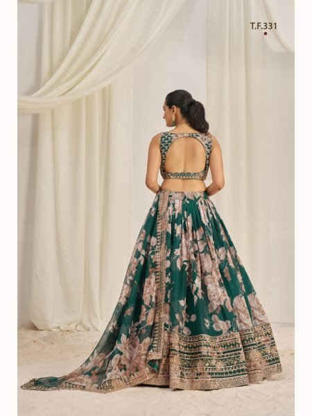 Wedding Wear Organza Lehenga Choli Collection  Designer Lehenga Choli